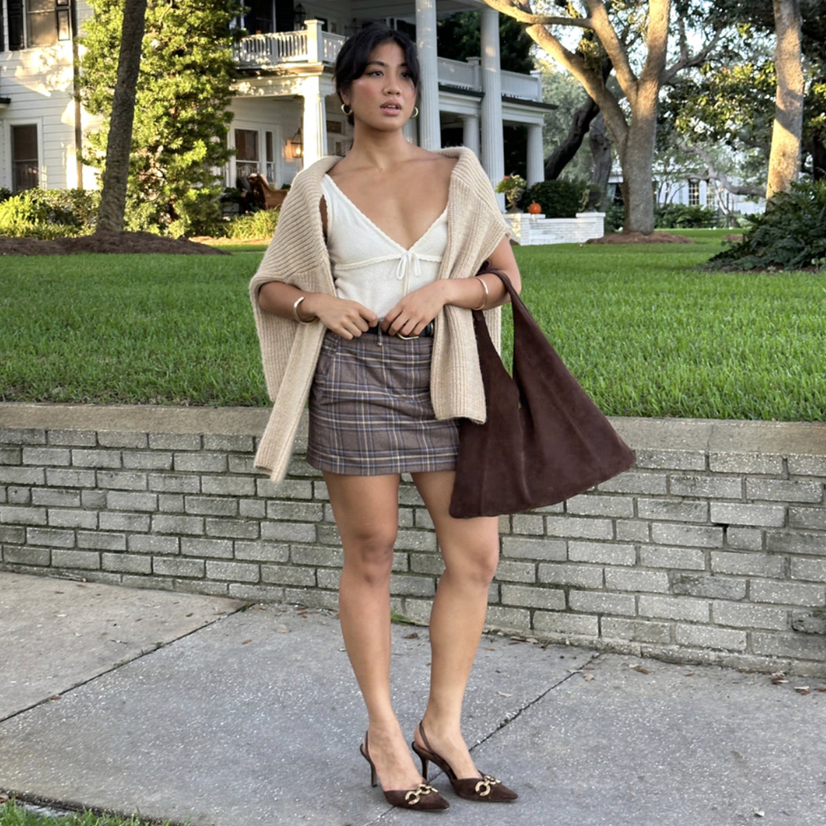 MARIE TOTE BAG - Chocolate Brown Suede Leather Handbag for Women | Stylish & Durable Everyday Purse | Perfect for Work, Shopping & Travel