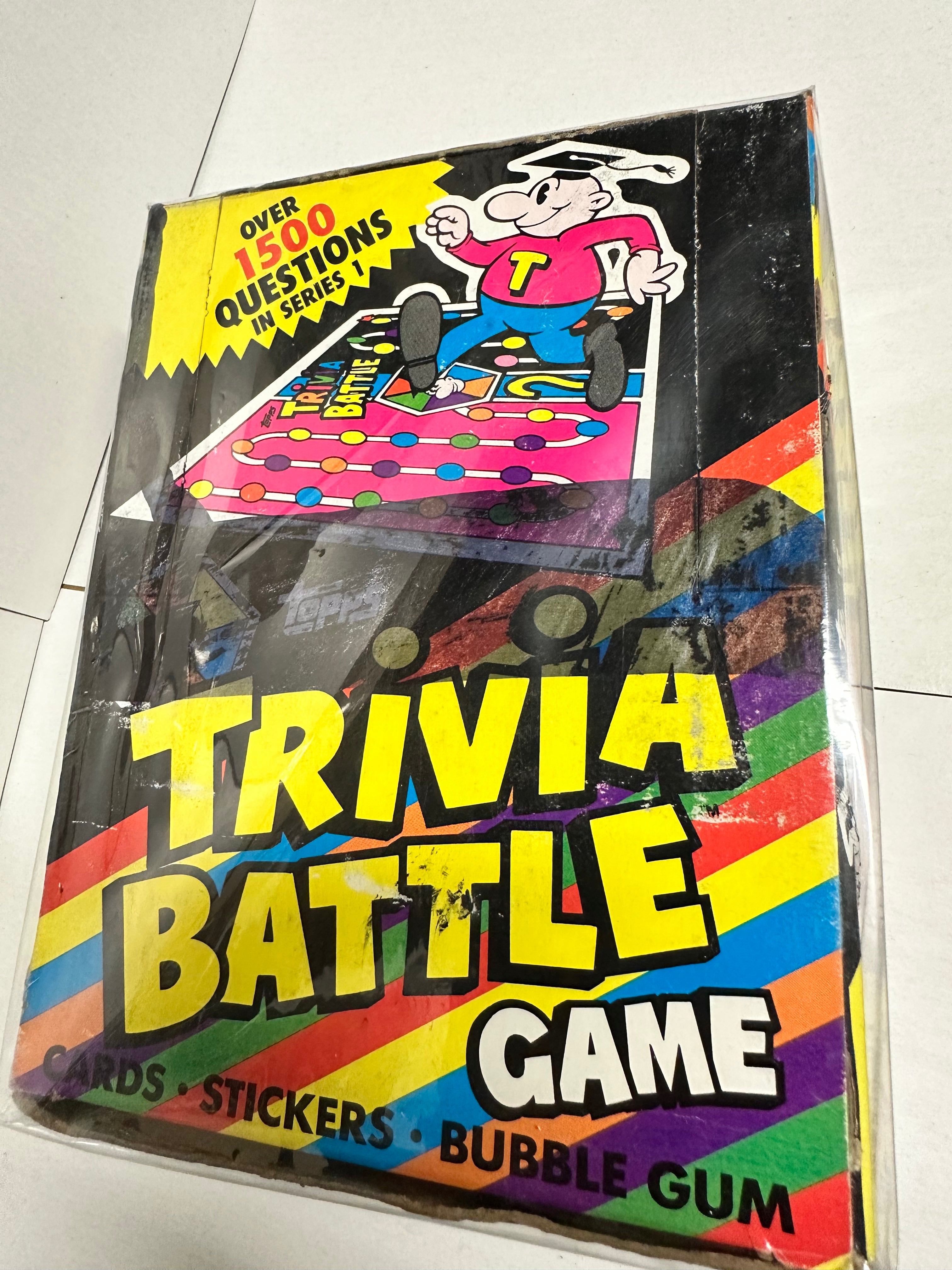 1984 Topps Trivia Battle Game - 36 Packs Vintage Collectible Card Game Box - Perfect for Game Nights, Collectors & 80s Nostalgia Fans