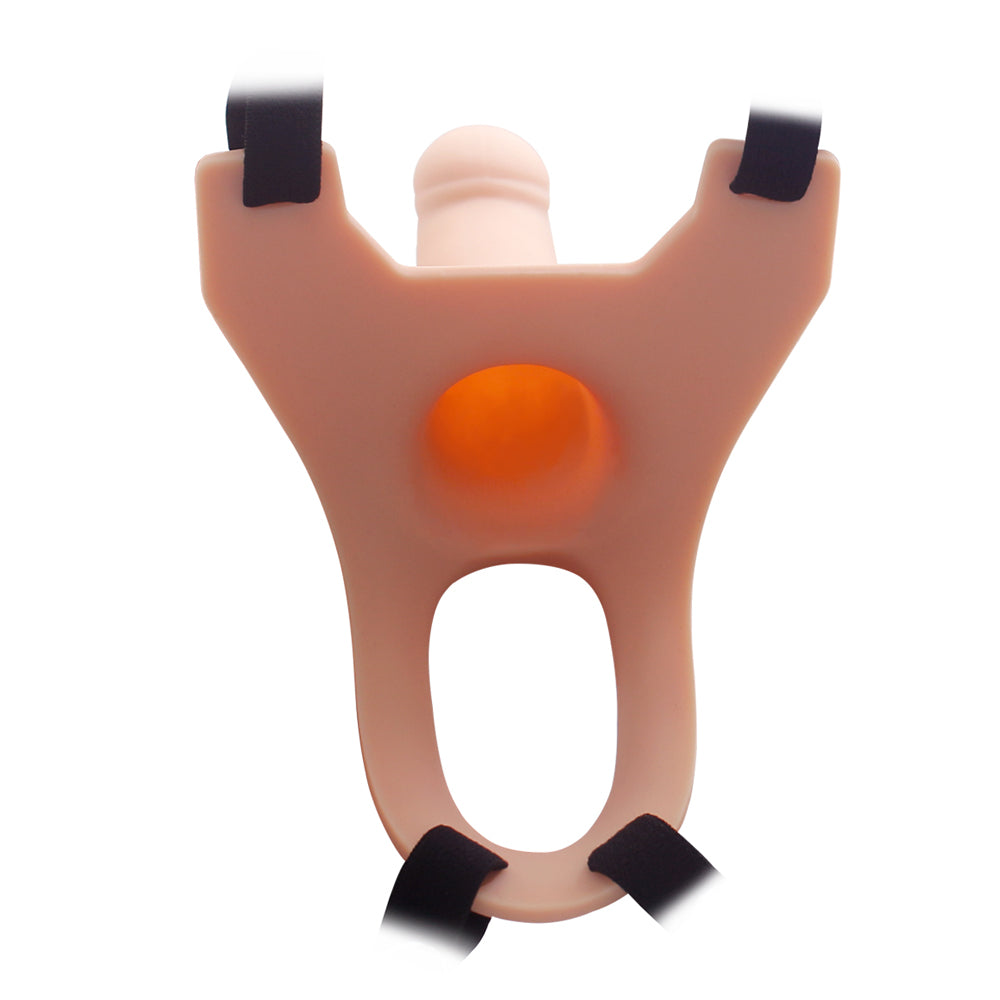 Curved Hollow Silicone Strap-On Dildo 6.7