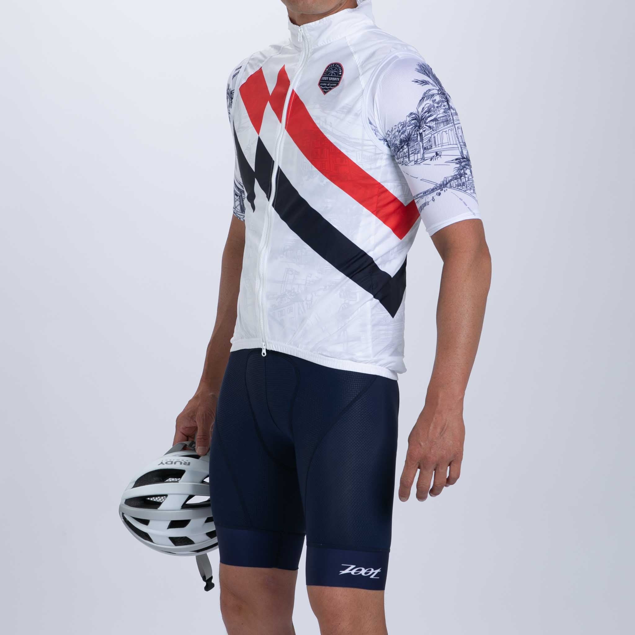 Men's Limited Edition Cycling Vest - Breathable & Lightweight for Outdoor Sports | Perfect for Biking, Running & Hiking in Cote d'Azur