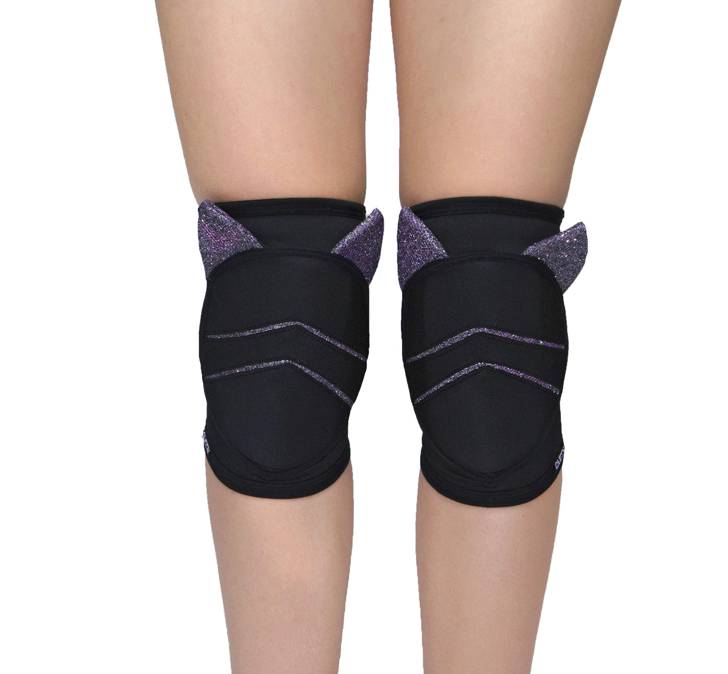 Queen Wear Mooncat Pole Dance Knee Pads - Protective Knee Support for Ballet, Modern Dance & Indoor Sports - Ideal for Pole Dancing, Yoga, Gymnastics & Fitness Training