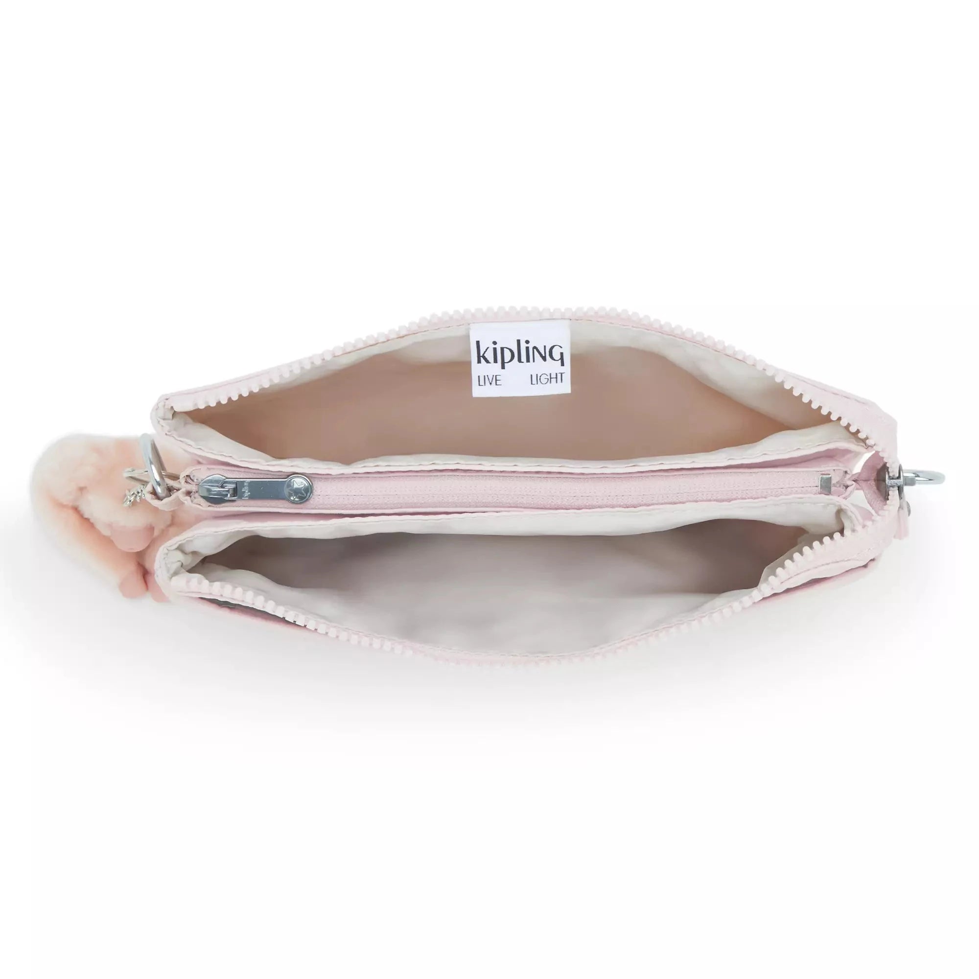 Kipling Riri Metallic Crossbody Bag - Pink Shine | Stylish Women's Shoulder Purse for Everyday Use, Travel & Shopping