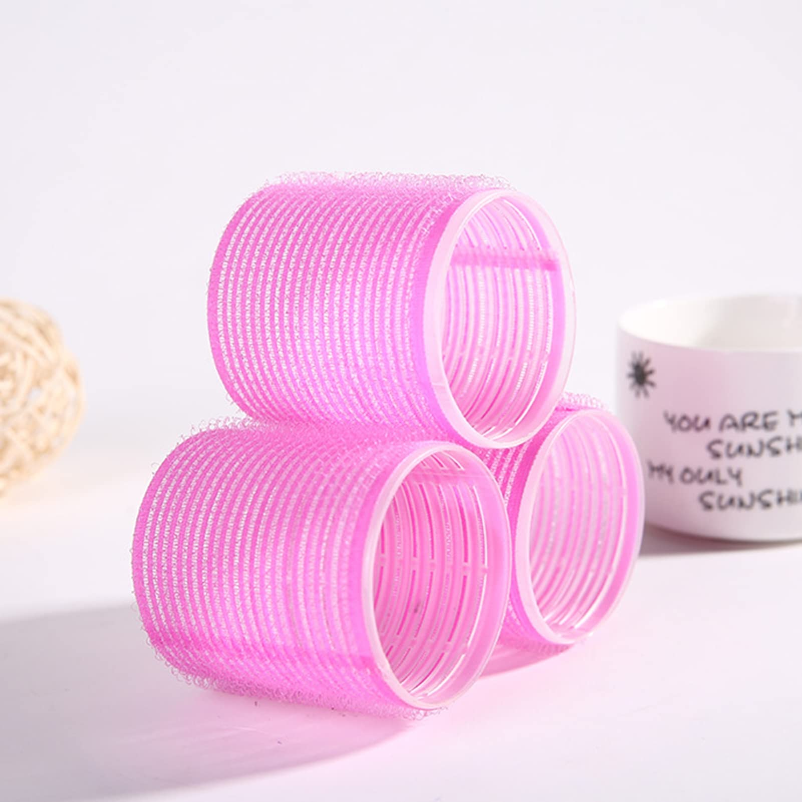 3PCS Self-Grip Hair Rollers Set for Heatless Curls - Soft Sponge Rollers for Long, Medium, Short, Thick & Thin Hair - Perfect for Bangs & Volume - Salon-Quality Hair Styling at Home (Great for Parties, Weddings & Everyday Styling)