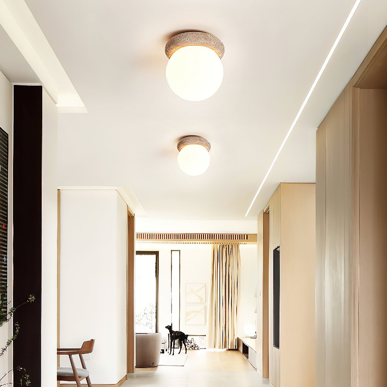 Asteroid Ceiling Lamp - Modern LED Lighting Fixture for Bedroom, Living Room & Dining Room | Energy-Efficient Home Decor with Adjustable Brightness