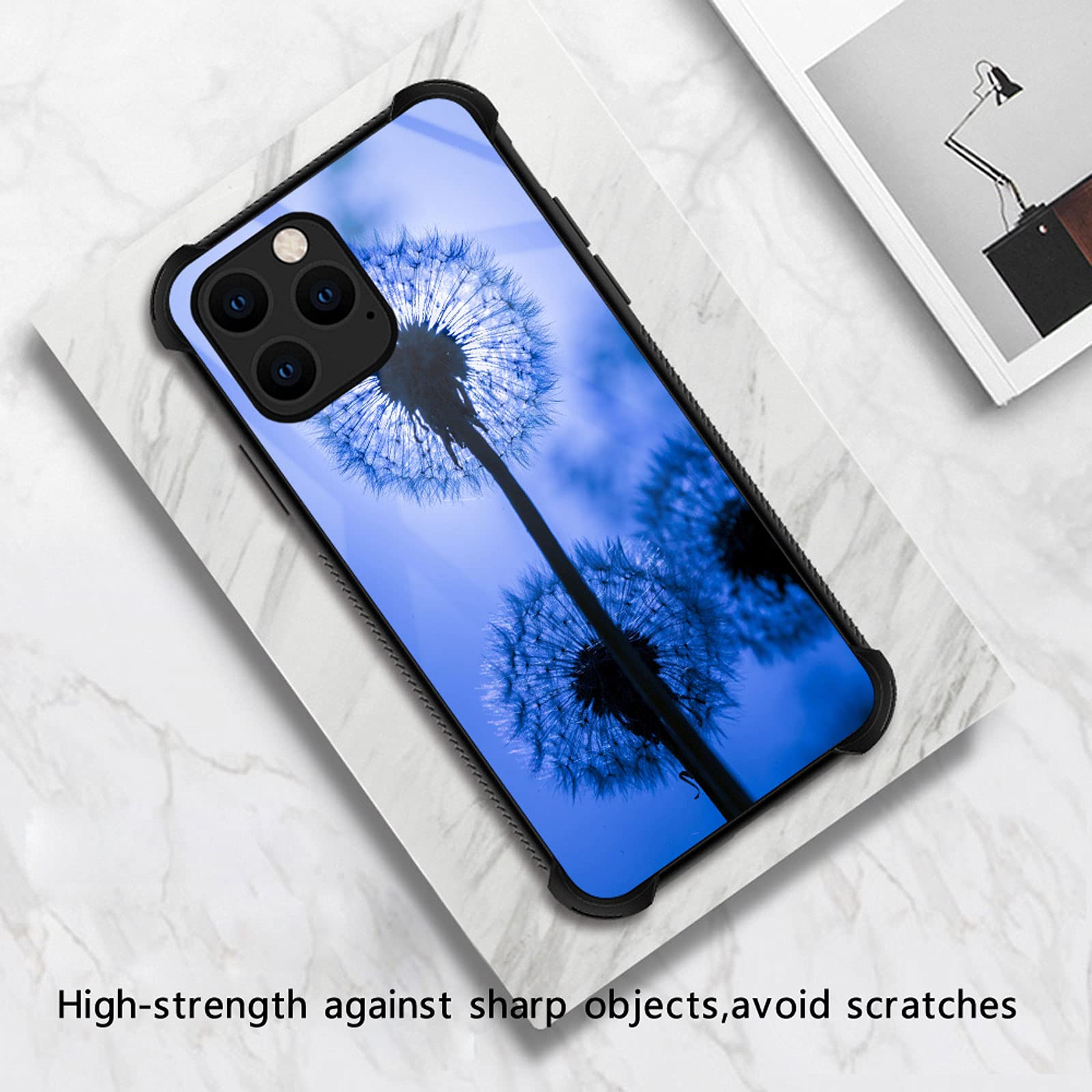 **Dandelion Fluff Blue iPhone 12 Mini Case for Girls - Shockproof, Anti-Scratch Hard PC Back Cover with Picture Pattern Design | Perfect for Everyday Protection & Stylish Outfits**