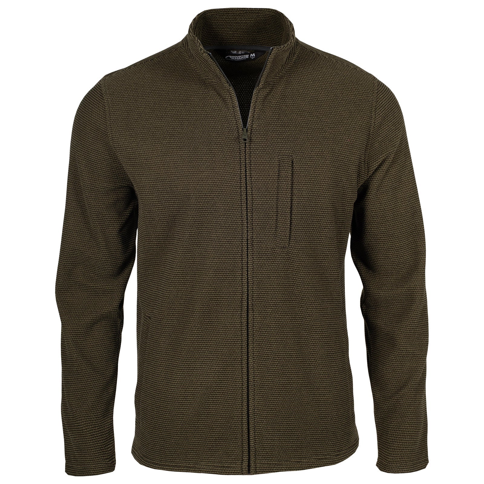 Men's Apex Full Zip Fleece Jacket - Waterproof Windproof Outdoor Hiking Jacket for Camping, Hunting & Winter Sports (Forest Moss Green)