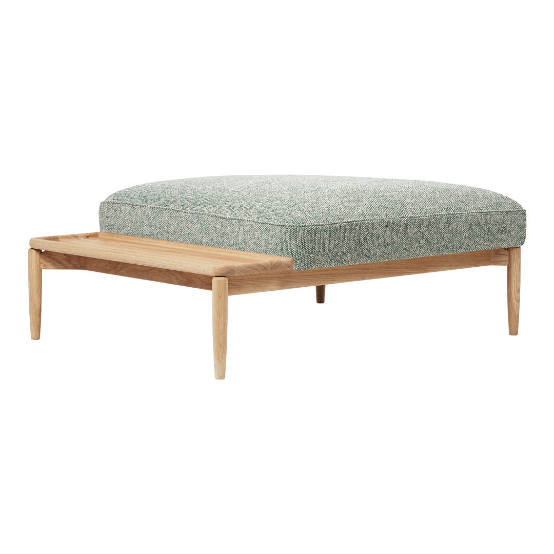 E350 Embrace Footstool with Table Section - Modern Ottoman with Storage for Living Room, Bedroom, or Office - Perfect for Relaxing, Reading, and Extra Seating