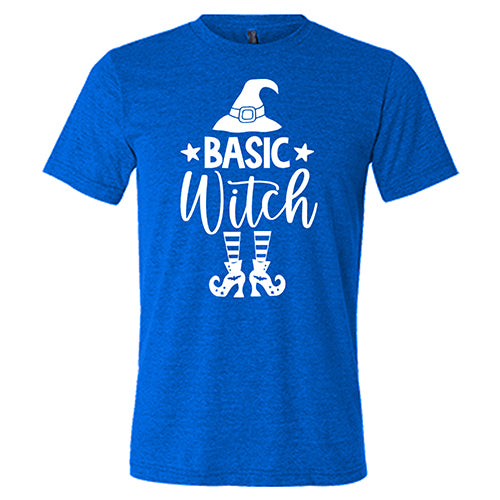 Basic Witch Halloween Costume Shirt - Unisex T-Shirt with Matching Hat & Shoes for Spooky Party Outfits