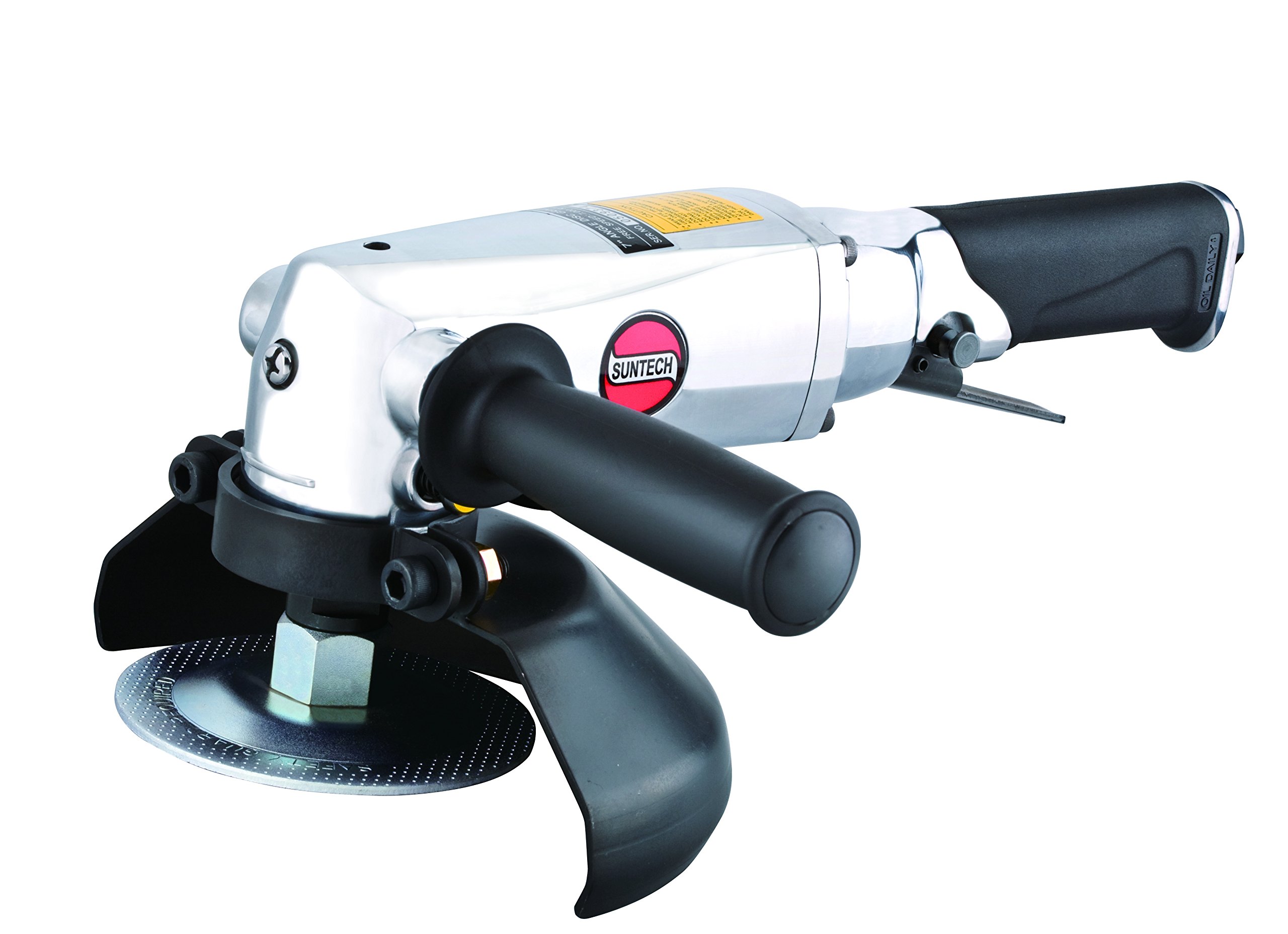 Suntech SM5G6197/58 1.3 HP 7-Inch Angle Grinder, Silver - Perfect for Metal Cutting, Grinding & Polishing in Construction & DIY Projects