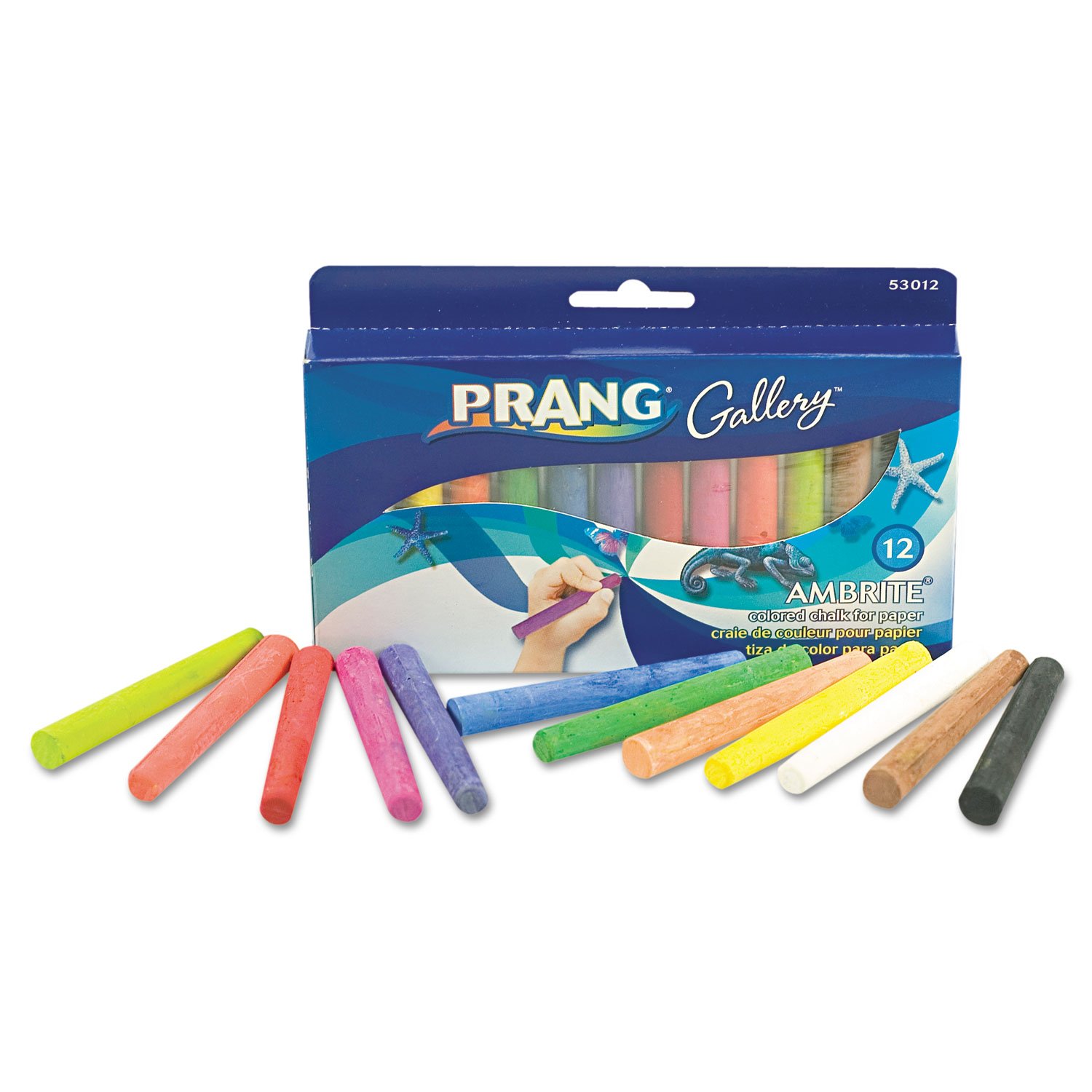 Premium White Chalk for Writing on Blackboards & Sidewalks - Non-Toxic Dustless Chalk for Kids, Teachers & Artists - Great for Classrooms, Playtime & Outdoor Activities
