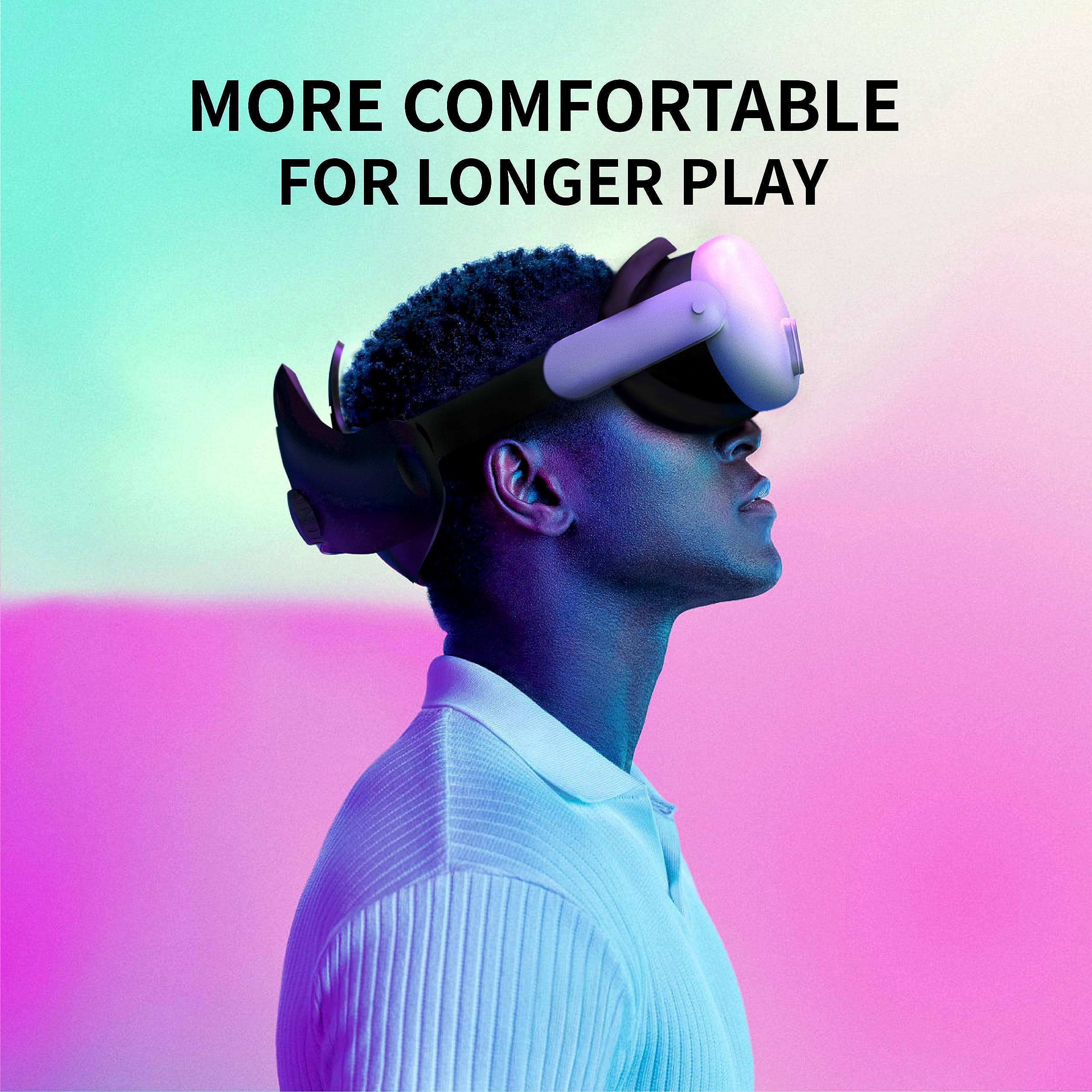 APEXINNO Silicone VR Face Cover for Oculus Quest 3 Headset Accessories - White - Soft Face Cushion Pad for Enhanced Comfort & Hygiene (Perfect for Gaming, VR Fitness & Extended Play Sessions)
