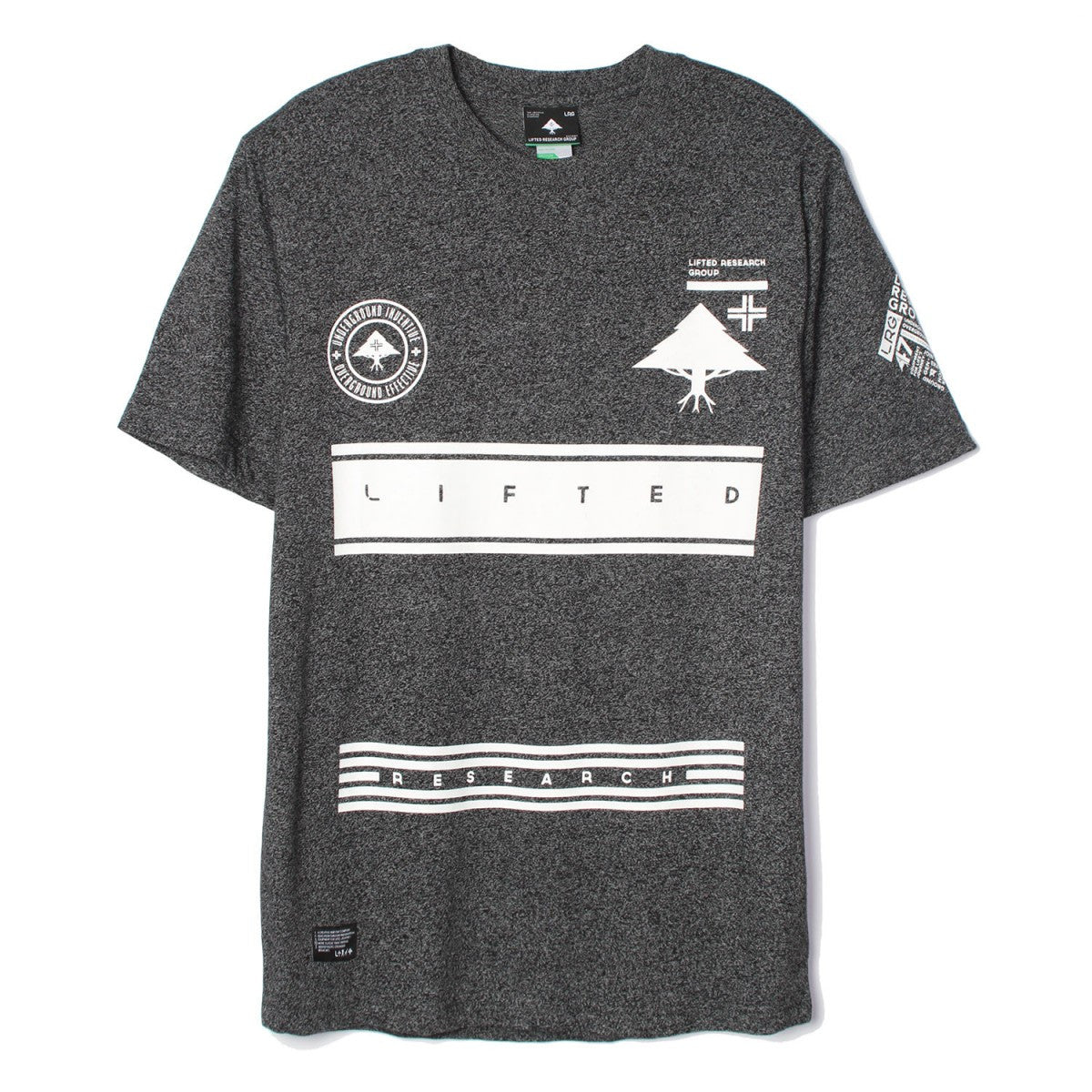 LRG Bars Tee Black Heather - Stylish Graphic T-Shirt for Men & Women - Perfect for Casual Wear, Street Fashion & Everyday Outfits