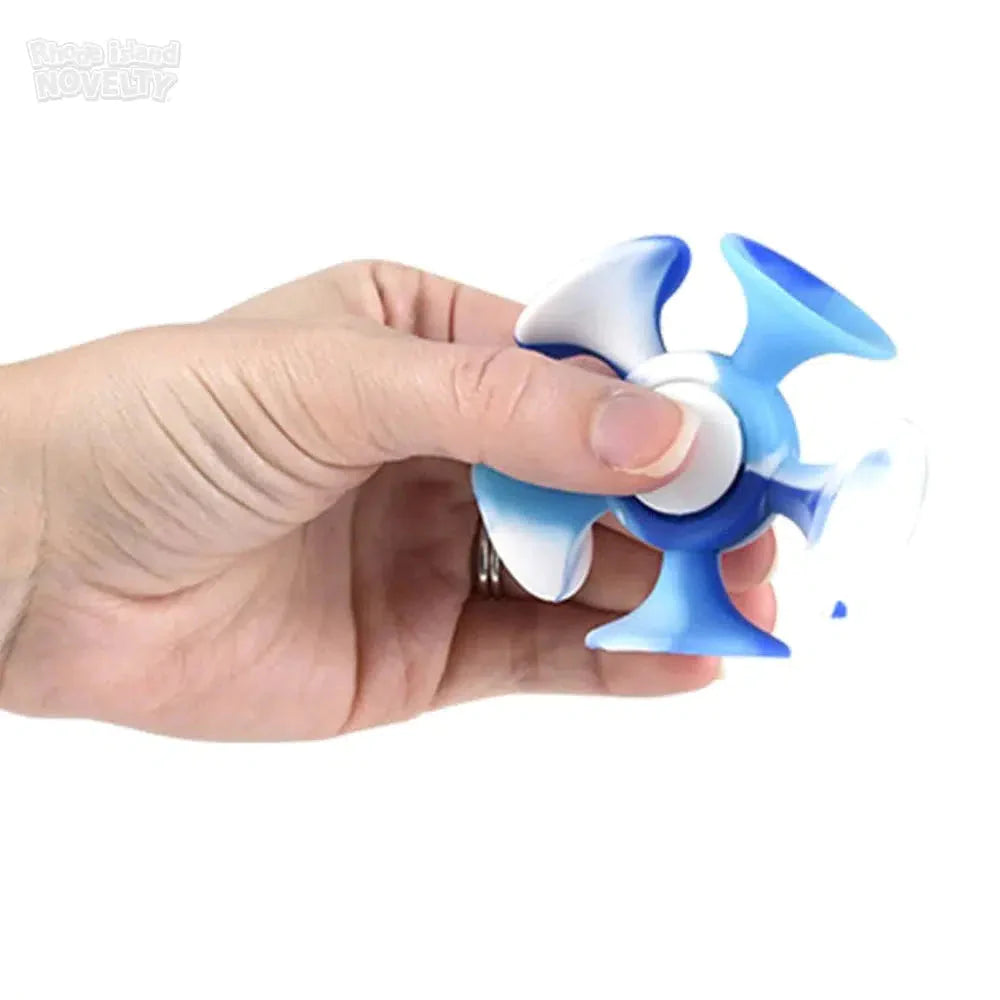 2.5 Inch Suction Cup Fidget Spinner - Stress Relief Toy for Office, School & Home Use - Fun Desk Gadget for Kids and Adults
