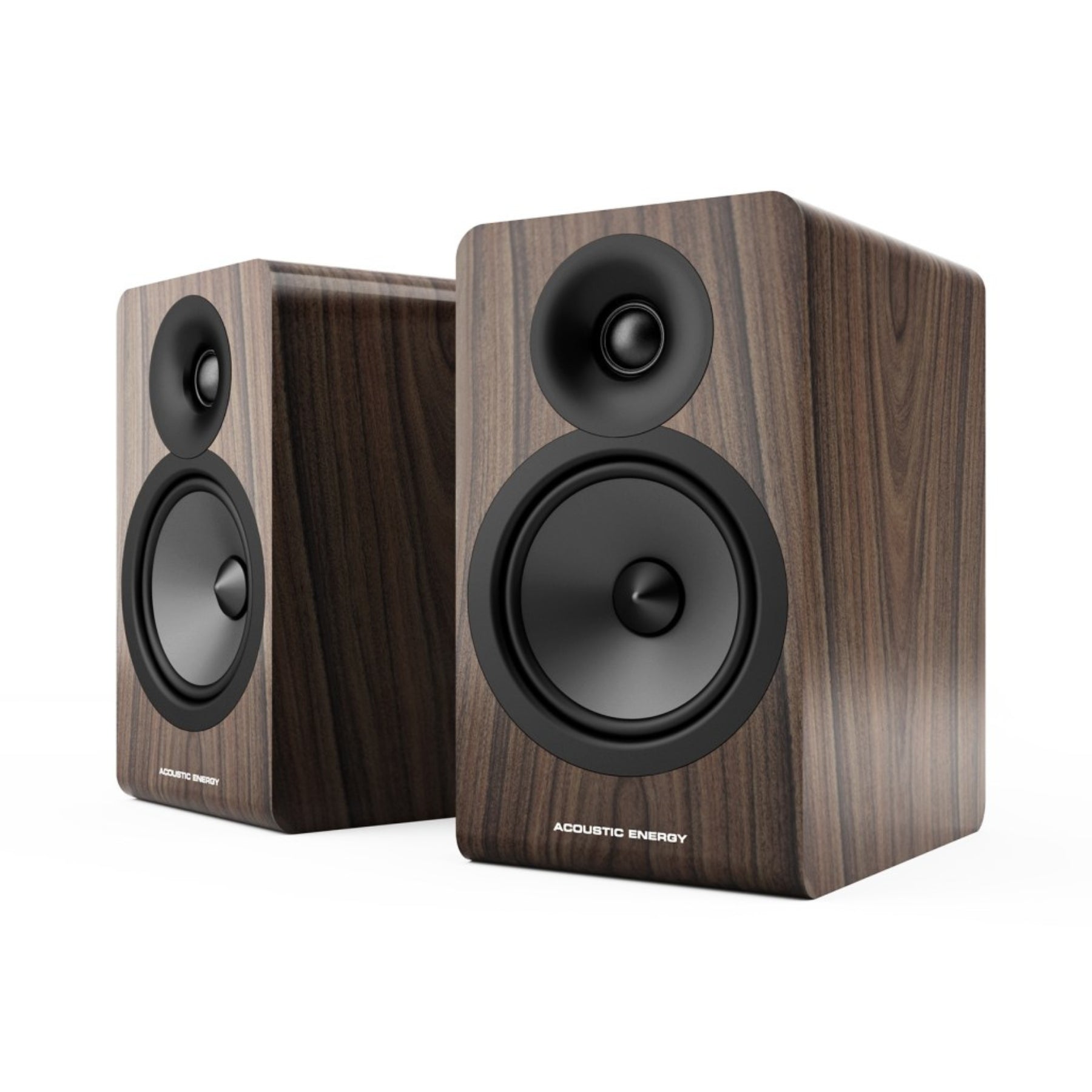 Premium Acoustic Energy AE100² Bookshelf Speakers - High-Quality Standmount Pair (Clearance/Open Box) for Home Theater, Music Listening & Studio Monitoring