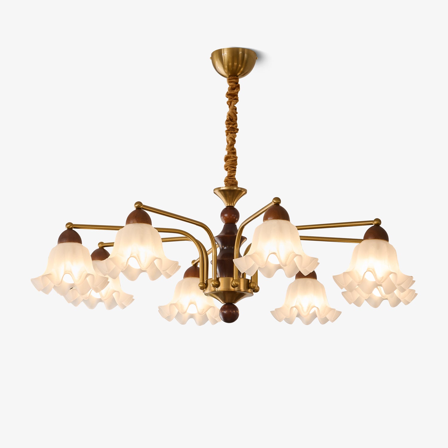 Dioris Crystal Chandelier - Elegant Modern Ceiling Light Fixture for Dining Room, Living Room & Bedroom | Perfect for Home Decor & Wedding Venues