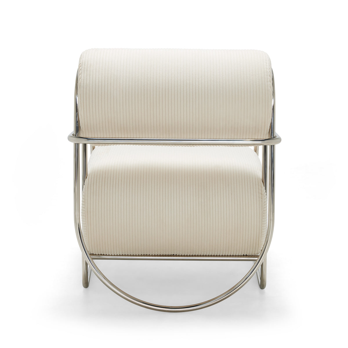 Sorrento Chromeo Armchair - Modern Accent Chair for Living Room, Bedroom & Office - Stylish & Comfortable Seating for Home Decor