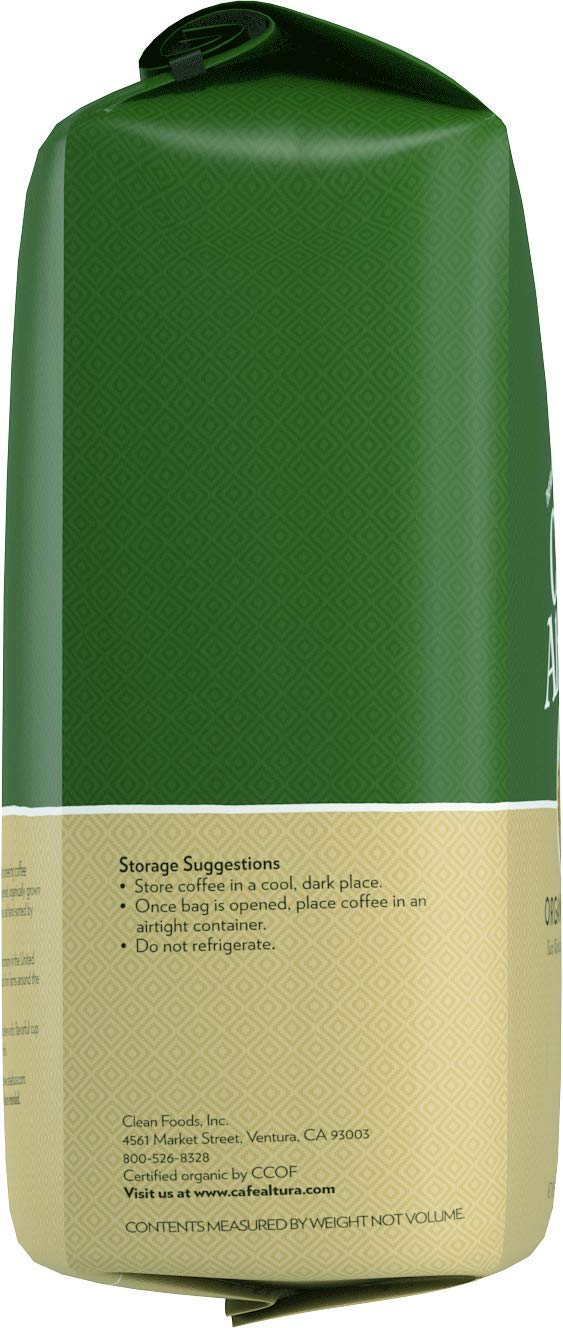 Organic Decaf Dark Roast Whole Bean Coffee by Cafe Altura - Water Processed, Low Acid, Fair Trade Certified | Perfect for Home Brewing, Office Use & Gifts (Packaging May Vary)