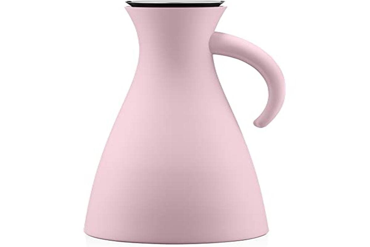 Eva Solo Vacuum Jug 1.0L Rose Quartz - 1 Liter Insulated Coffee & Tea Thermos for Home, Office & Outdoor Use