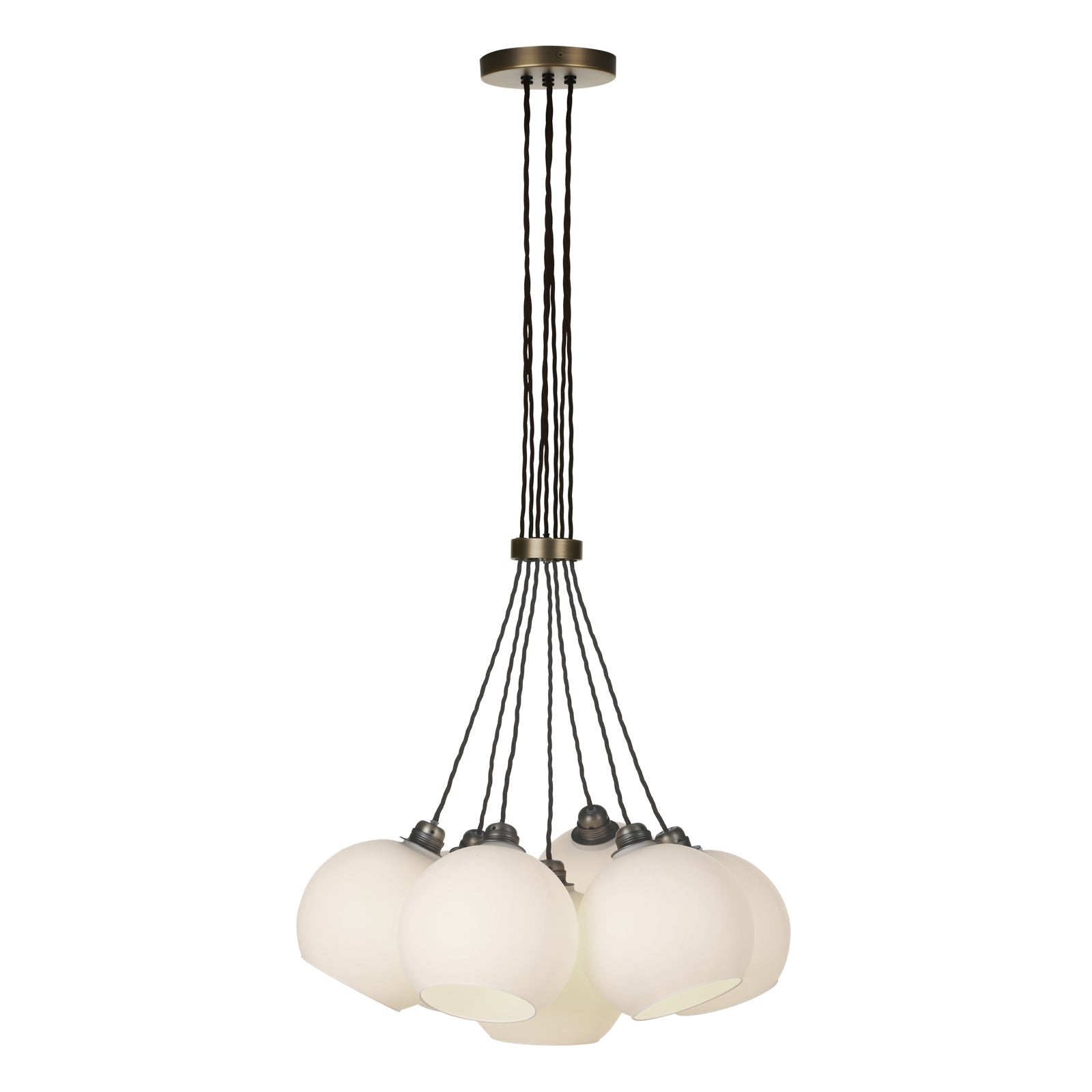 Apollo Seven Modern LED Pendant Light with E27 Socket in Multiple Finishes - Perfect for Dining Room, Kitchen Island & Living Room Lighting