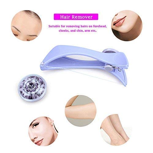 Slique Eyebrow Face & Body Hair Threading Epilator Kit - Non-Electric Hair Removal Tool for Women & Men - Perfect for Salon, Home Use & Travel