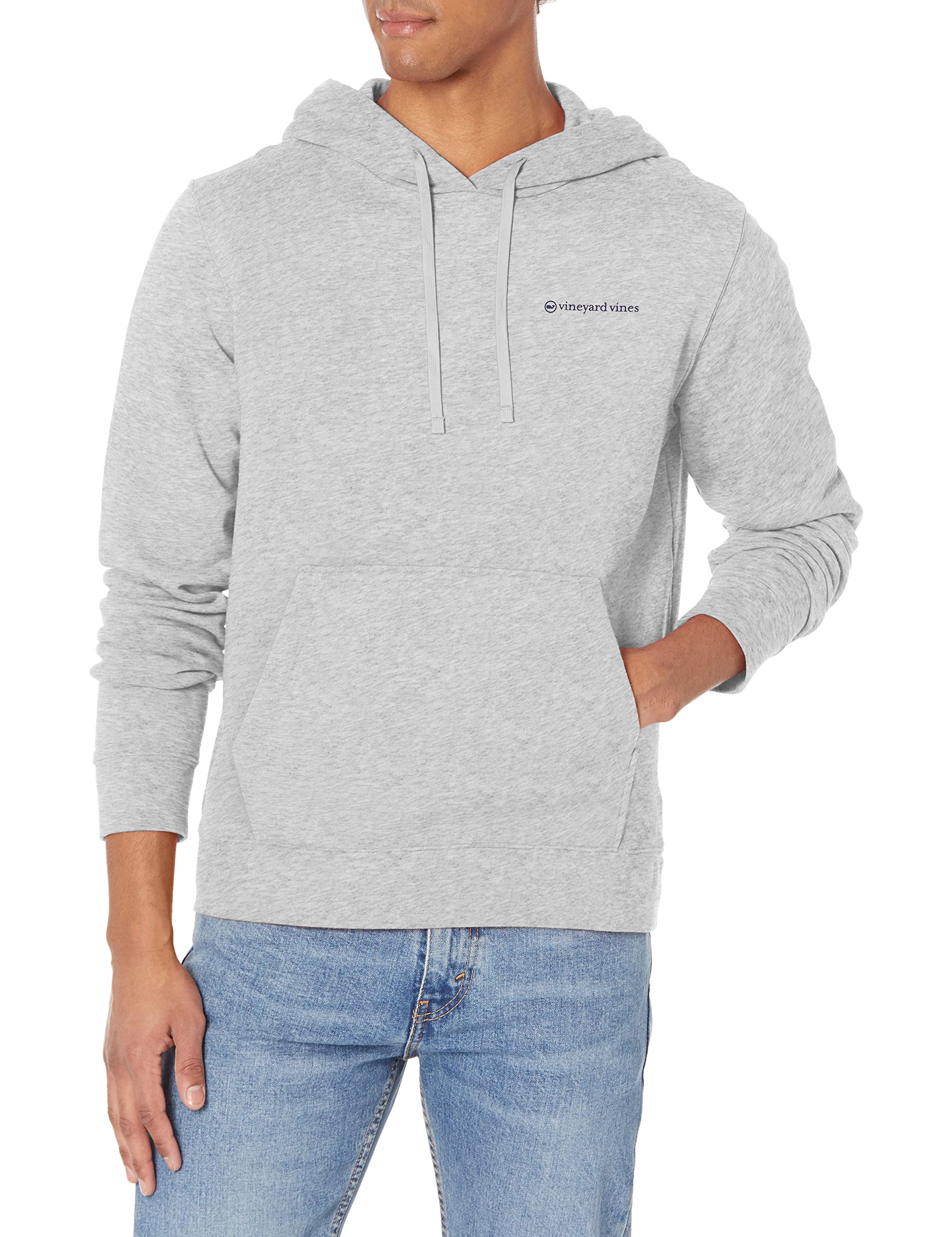 Vineyard Vines Men's French Terry Hoodie - Soft & Comfortable Pullover Sweatshirt for Casual Wear, Gym, and Outdoor Activities