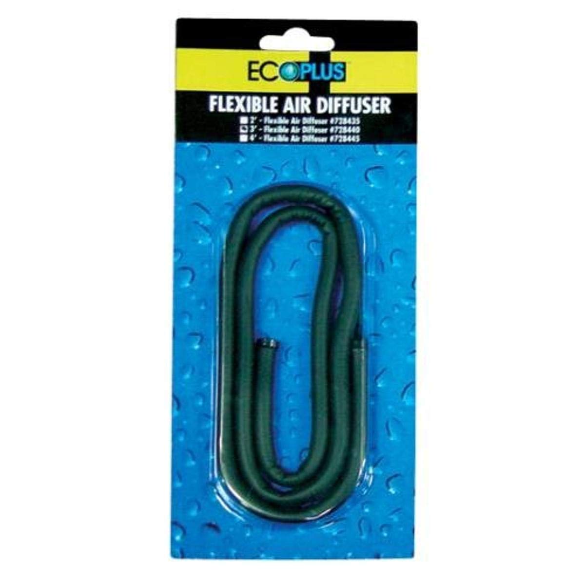 EcoPlus Flexible Air Diffuser 3 Feet - High Efficiency Aeration for Hydroponics, Aquariums & Pond Oxygenation - Durable & Adjustable Air Stone for Fish Tanks, Grow Systems & Water Features