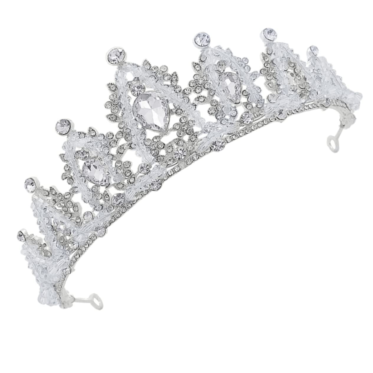 Minkissy 2PCS Bridal Crown Tiara Set for Women – Wedding Headpiece, Hair Hoop & Princess Headband – Perfect for Brides, Prom, Pageants & Special Occasions