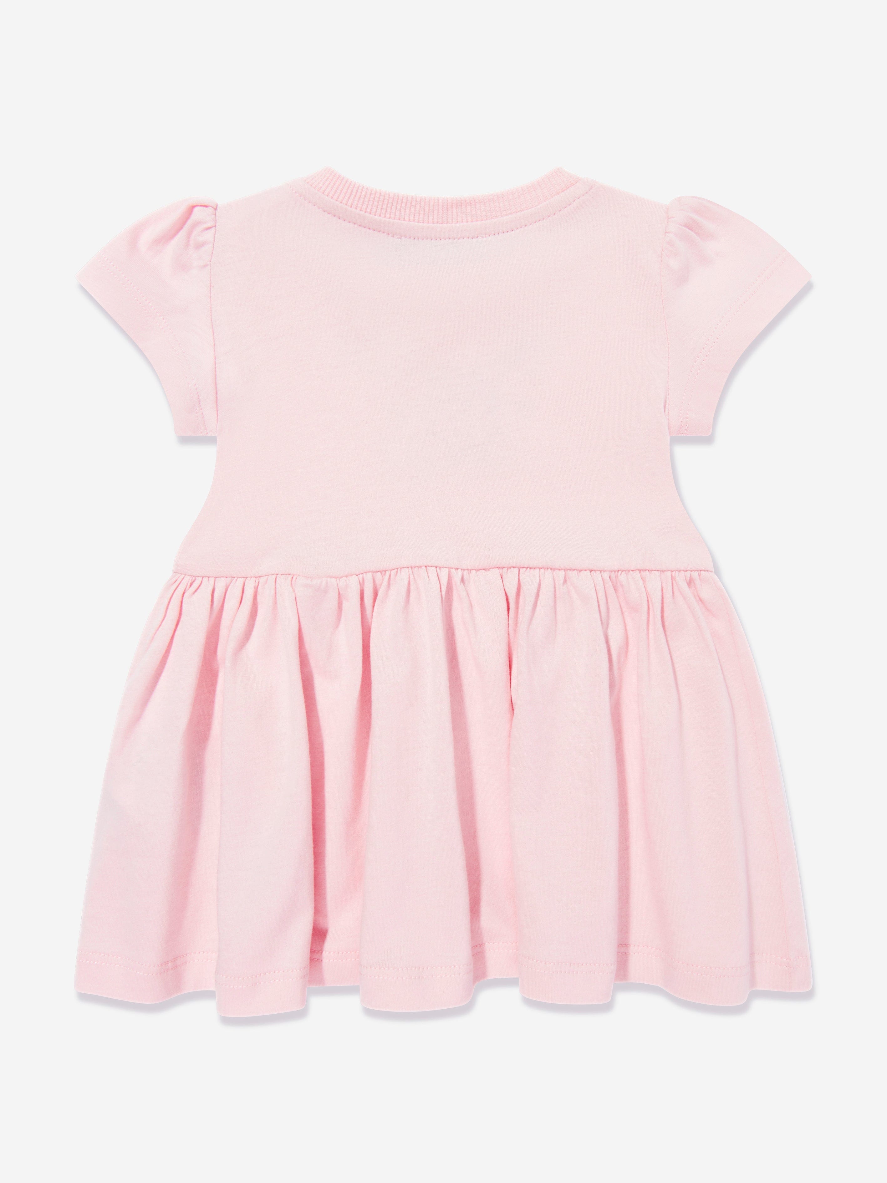 Adorable Pink Teddy Bear Skater Dress for Baby Girls | Soft & Comfortable Toddler Outfit for Parties, Photos & Everyday Play