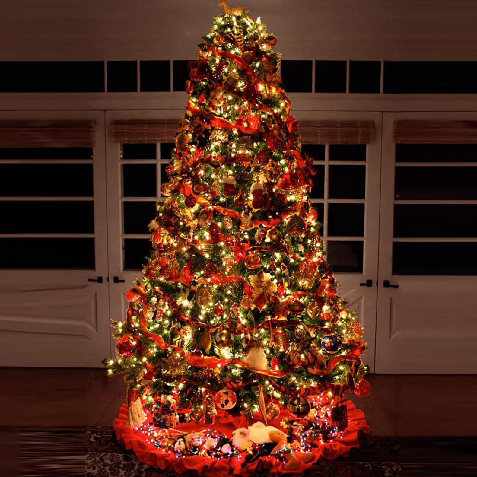 Waterproof Battery-Powered Copper Wire Ribbon Lights - Warm White LED String for Indoor & Outdoor Christmas Tree Decor (100/200/500/1000/2000 cm) | Perfect for Holiday, Wedding, Garden, and Party Lighting