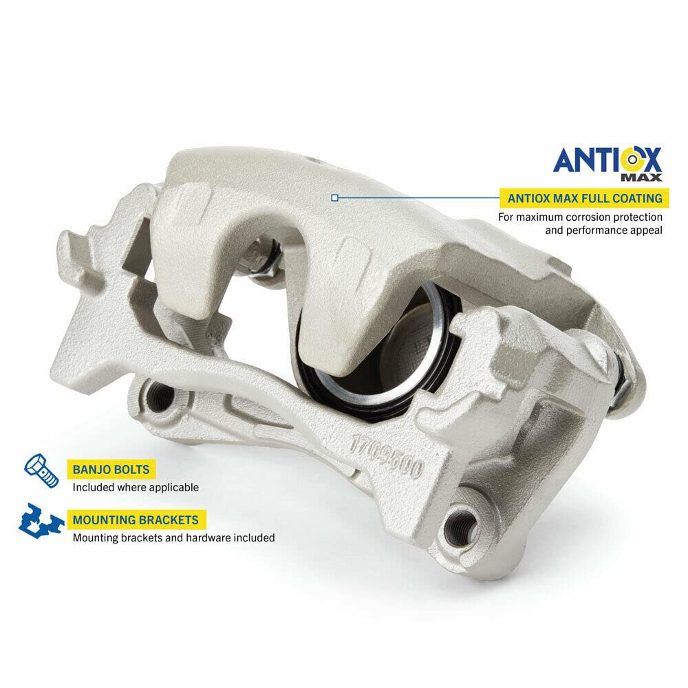 Goodyear GY5387A AntiOx Coated Brake Caliper - Rear Passenger Side Replacement for Chrysler Aspen 2007-2009, Dodge Durango 2004-2009, Ram 1500 2002-2010 & 2011-2018 | Heavy Duty Truck & SUV Brake System Upgrade | Perfect for Off-Roading, Towing & Daily Commuting