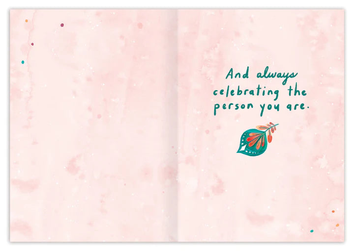 Beautiful Wishes Birthday Card - Elegant Greeting Card for Birthday Wishes, Perfect for Friends & Family Celebrations
