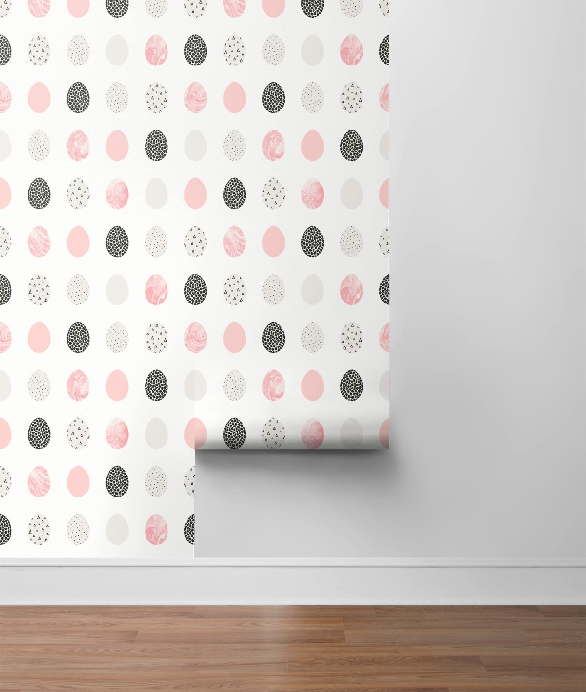 NextWall Mod Eggs Peel and Stick Wallpaper - Self-Adhesive Removable Wallpaper for Home Decor, Bedroom, Living Room, Nursery | Easy to Install & Remove