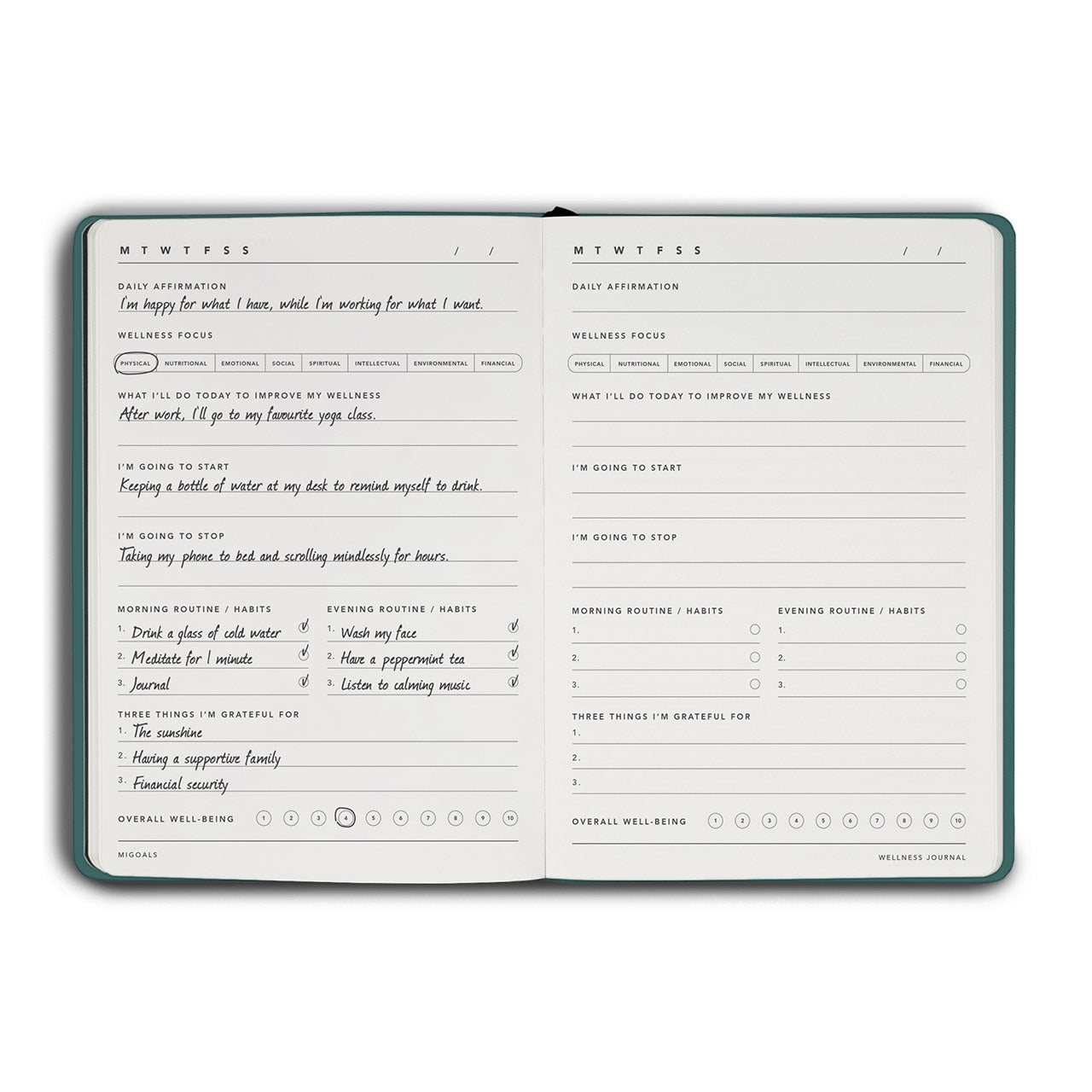 Mindfulness & Wellness Journal for Self-Care, Gratitude & Goal Tracking - Daily Reflection Diary for Mental Health, Stress Relief & Personal Growth | Perfect for Meditation, Therapy & Self-Improvement