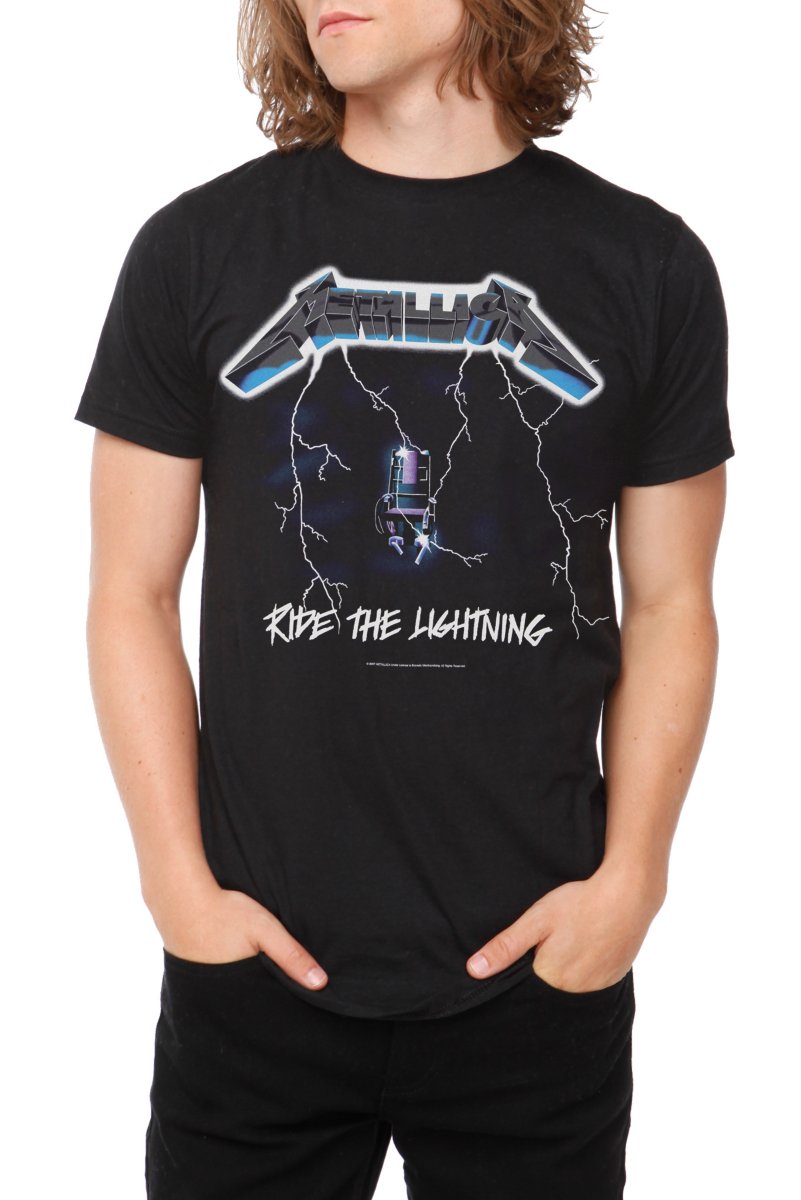 Metallica Ride The Lightning Graphic T-Shirt - Vintage Band Tee for Men & Women - Perfect for Concerts, Gifts & Rock Music Fans