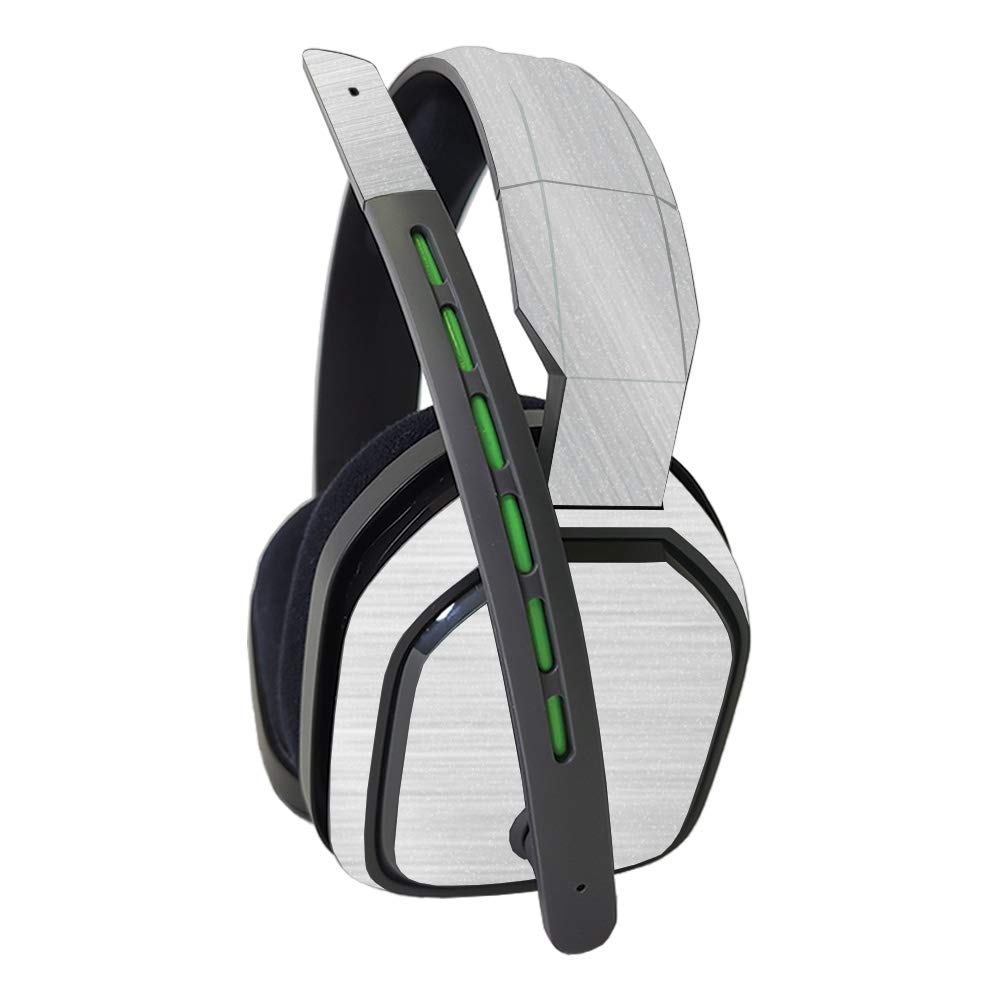 MightySkins Glossy Glitter Skin for Astro A10 Gaming Headset - Cold Steel | Protective & Durable High-Gloss Finish | Easy to Apply & Remove | Made in USA | Perfect for Gamers & Streamers