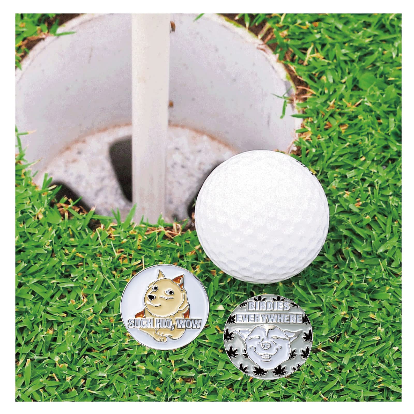 Funny Golf Ball Marker Hat Clip - Golf Accessories for Men & Women - Perfect Golf Gift for Players - Ideal for Golf Courses & Driving Ranges
