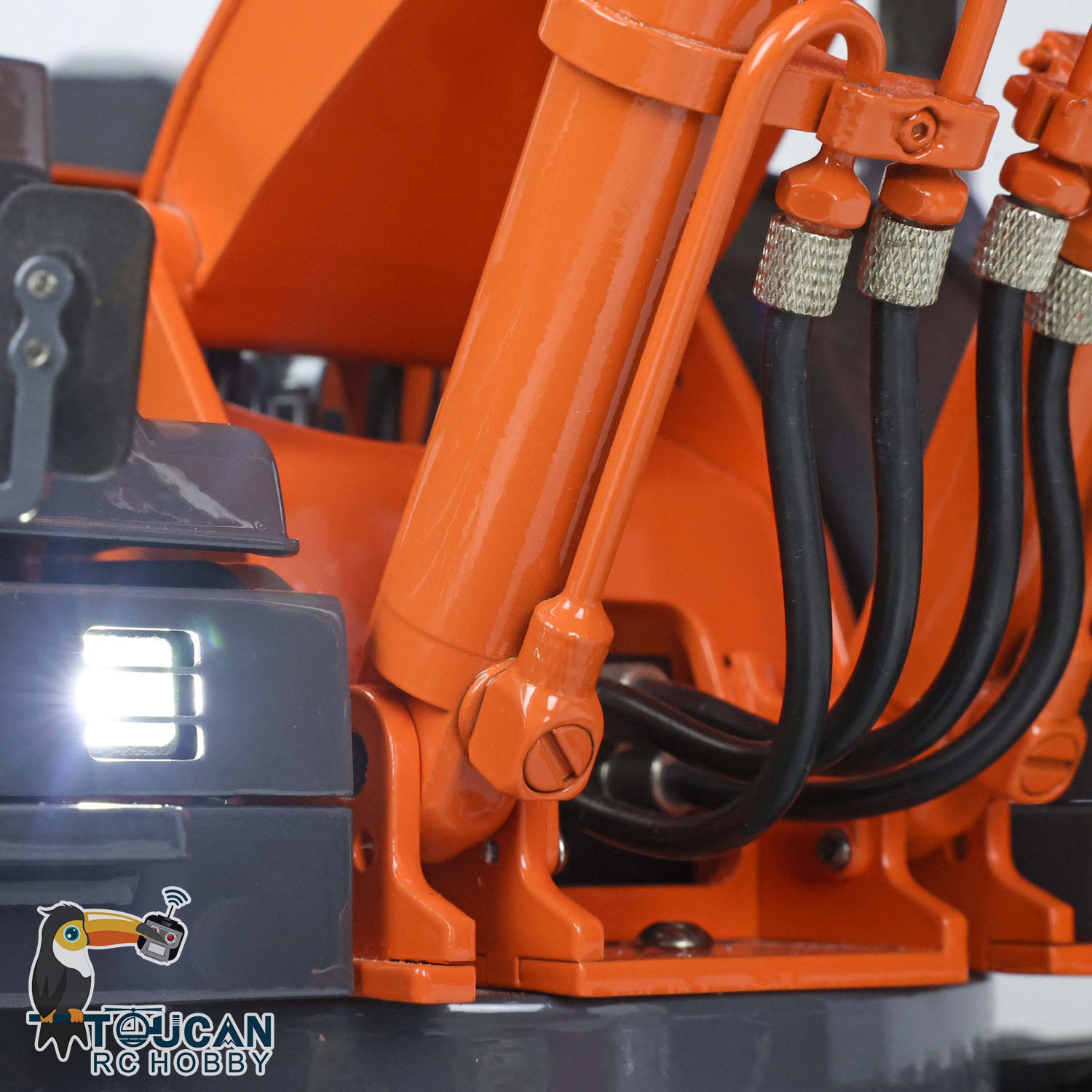 1/12 Scale DIM H2 ZX210 RC Hydraulic Excavator Toy - Metal Construction Vehicle with Remote Control, LED Light System & FS I6S Radio | Perfect for Kids Play, Construction Site Simulation & RC Hobby Enthusiasts