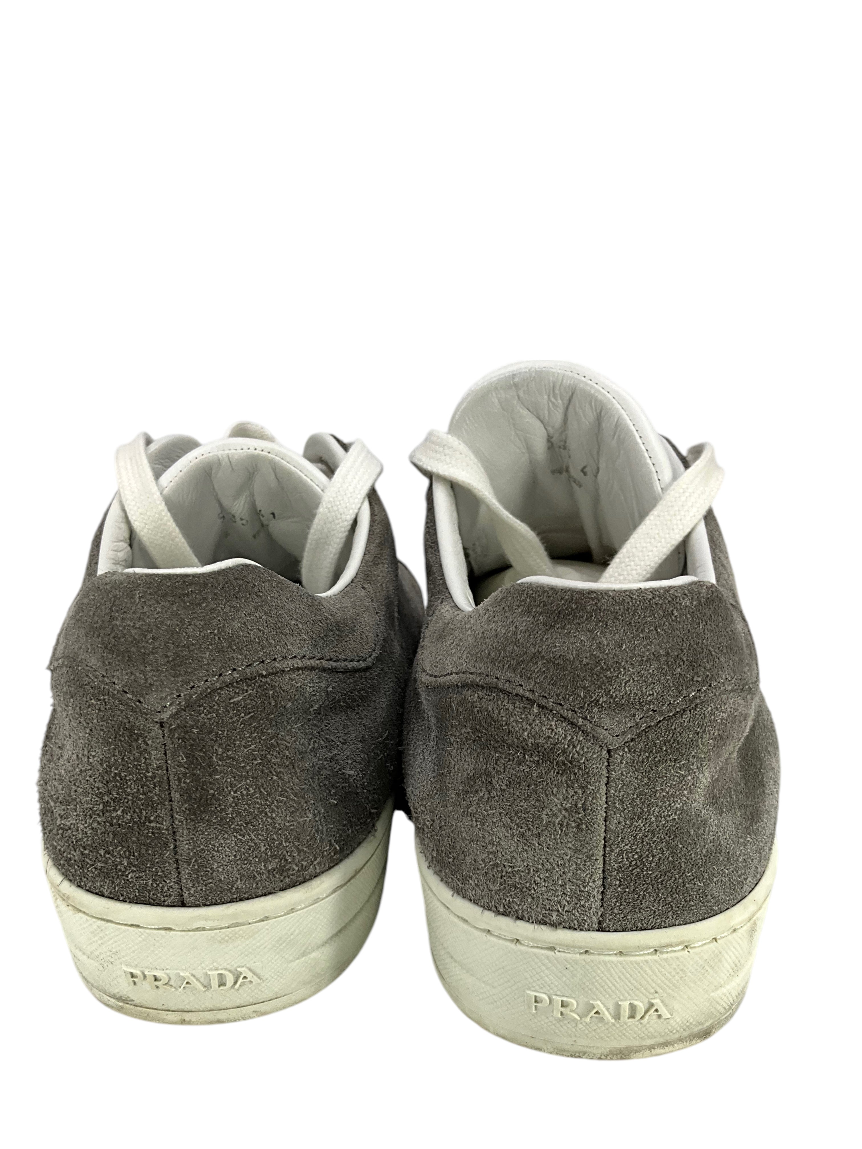 Prada Suede Low Top Sneakers for Men - Size 11 | Luxury Casual Shoes for Everyday Wear & Street Style Fashion