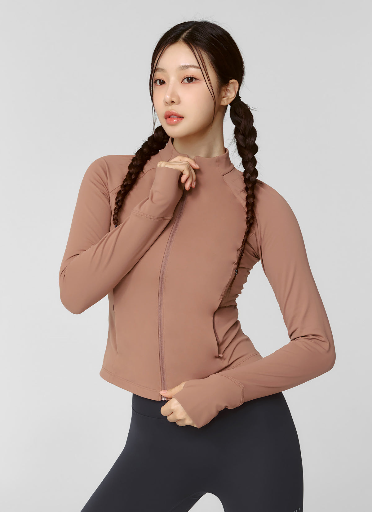 Active Slim Fit Warm Silky Zip Up Hoodie for Women - Lightweight Comfortable Fleece Jacket for Running, Yoga & Outdoor Activities