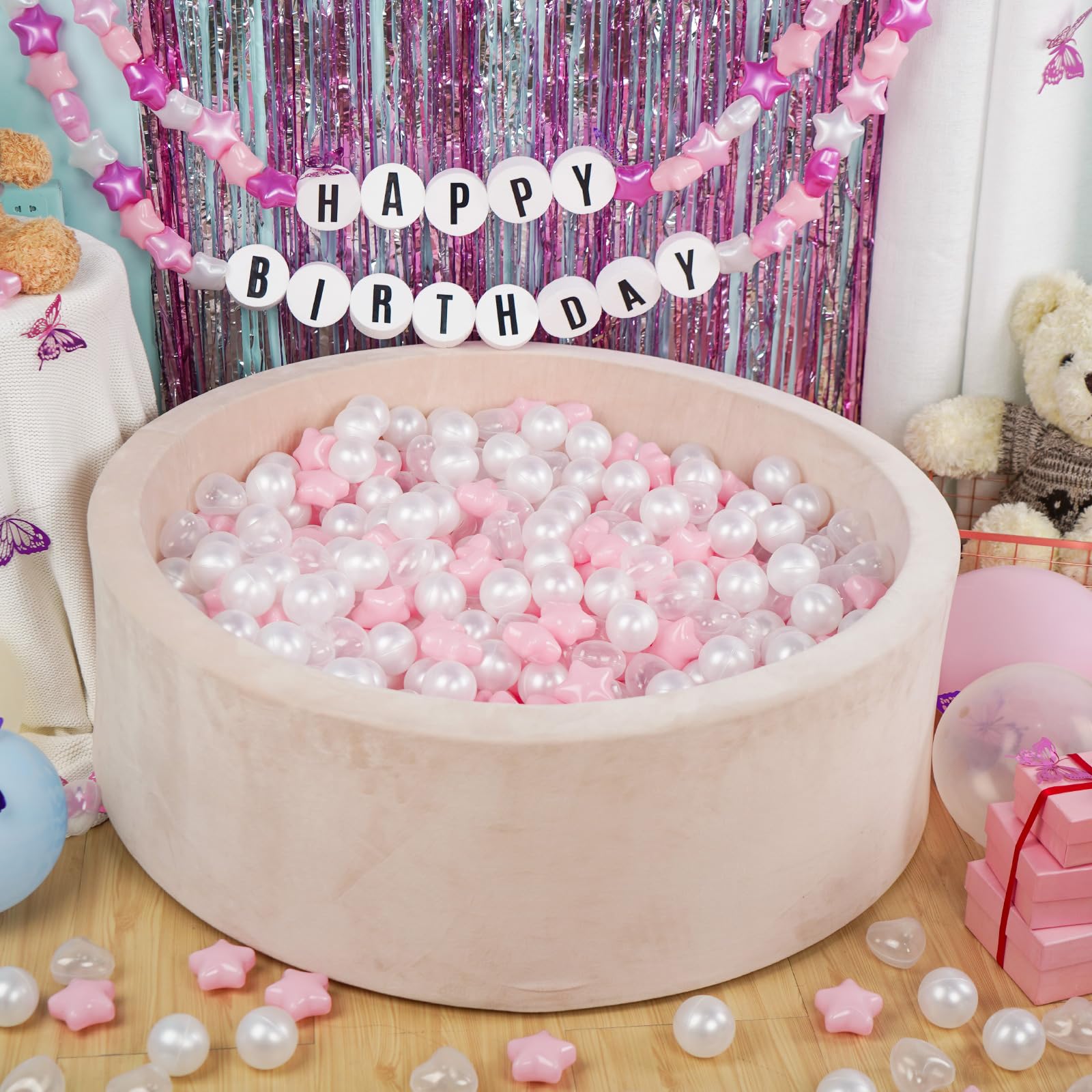 STARBOLO 100-Pack Non-Toxic Phthalate & BPA Free Crush-Proof Play Balls for Toddlers - Safe Ball Pit, Play Tent, Pool, Playhouse & Party Decorations - Perfect for Indoor/Outdoor Kids Activities & Sensory Play