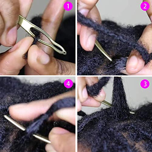 5PCS Hair Locking Tool Kit - Portable Sisterlock & Dreadlock Interlocking Needle for Natural Hair Care & Styling | Perfect for Salon, Home Use & Travel