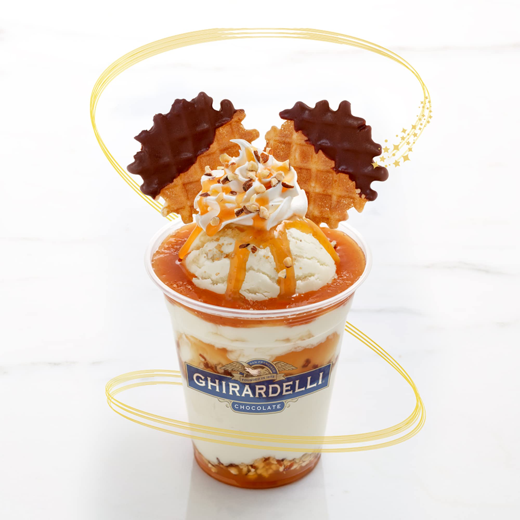 Ghirardelli Chocolate and Caramel Sauces 16 oz Squeeze Bottles - Premium Dessert Toppings for Ice Cream, Pancakes & Baking | Easy-Pour No Mess Design