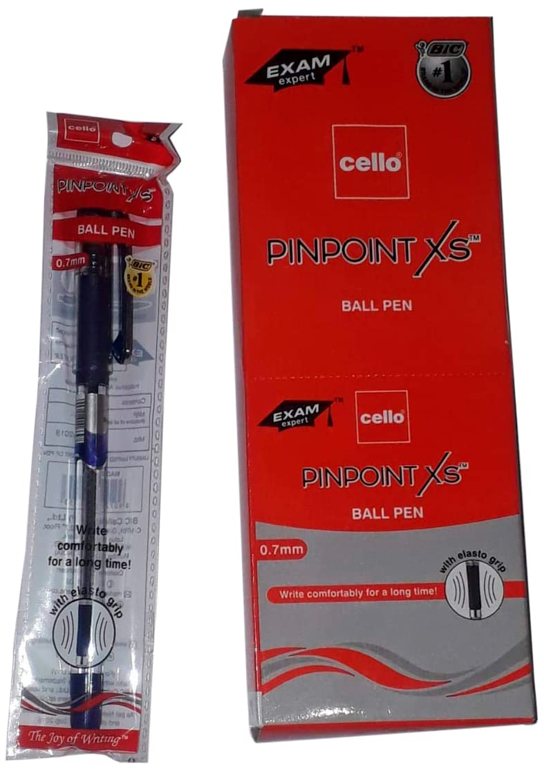 Cello Ball Point Pens - 10pcs Blue for Office & School Writing