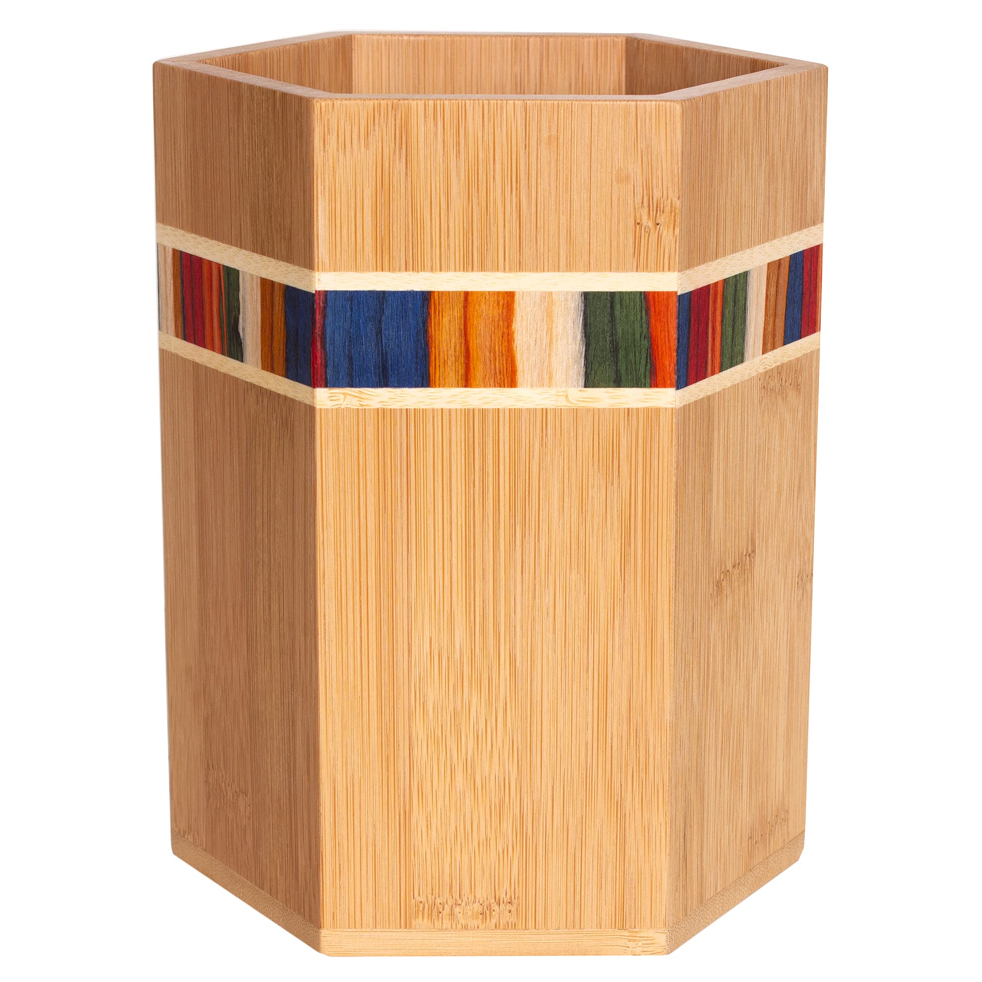 Totally Bamboo Baltique Marrakesh Collection Large Kitchen Utensil Holder - Countertop Cooking Utensil Crock for Spoons, Spatulas & Kitchen Tools | Perfect for Modern Kitchens & Cooking Enthusiasts