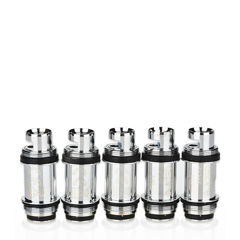 Aspire PockeX Replacement Coils (5 Pack) - Compatible with PockeX Vape Kit - Long-Lasting & Flavorful Vaping - Perfect for On-the-Go Use & All-Day Vaping Sessions
