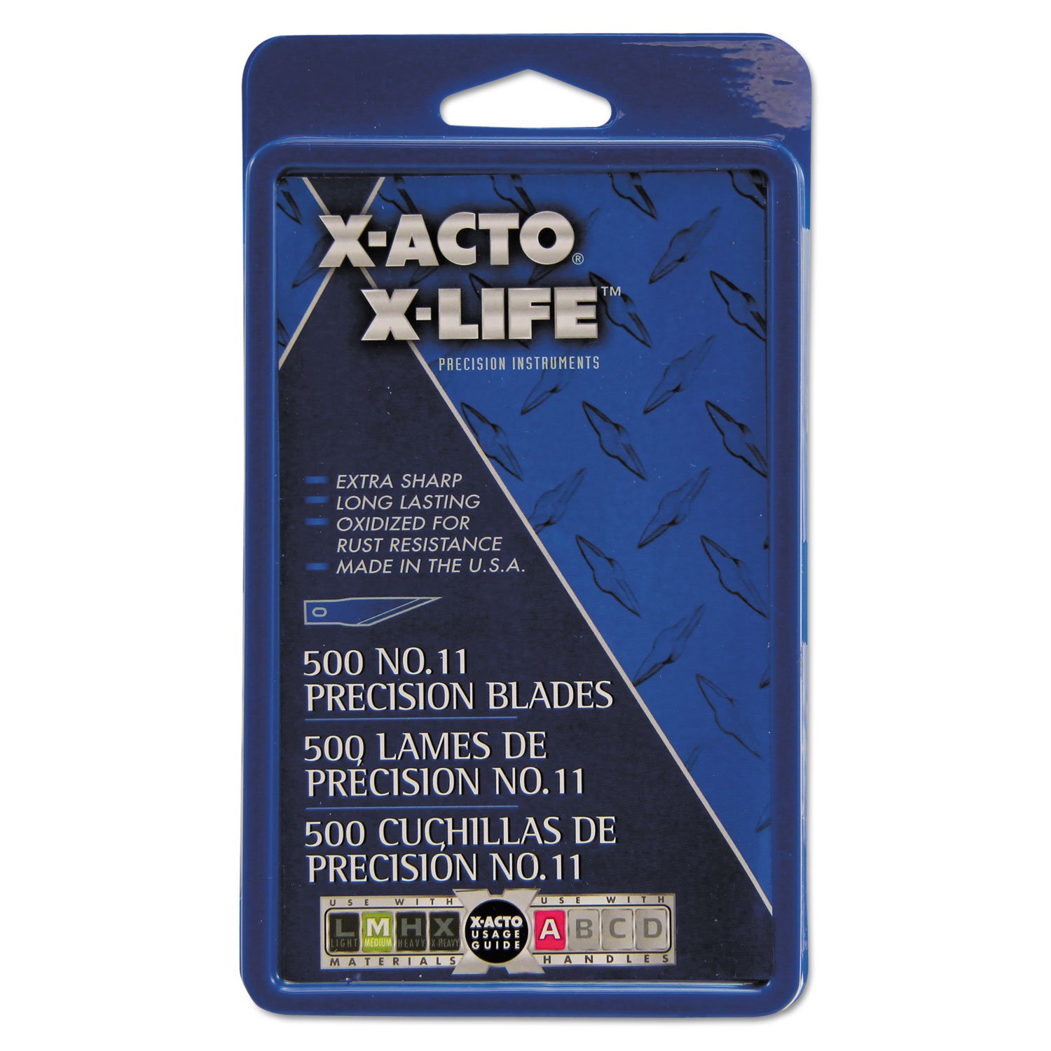 ELMERS X-Acto #11 Precision Blades for Craft Knives - Bulk Pack of 500 Blades (X511) - Perfect for Scrapbooking, Model Building & DIY Crafts