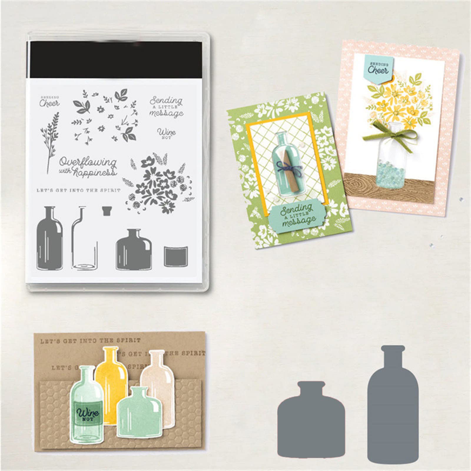Premium Card Making Stamps & Dies Set - DIY Scrapbooking Supplies for Arts & Crafts - Clear Stamps for Gift Card Decoration - Perfect for Birthday Cards, Wedding Invitations & Home Decor Projects