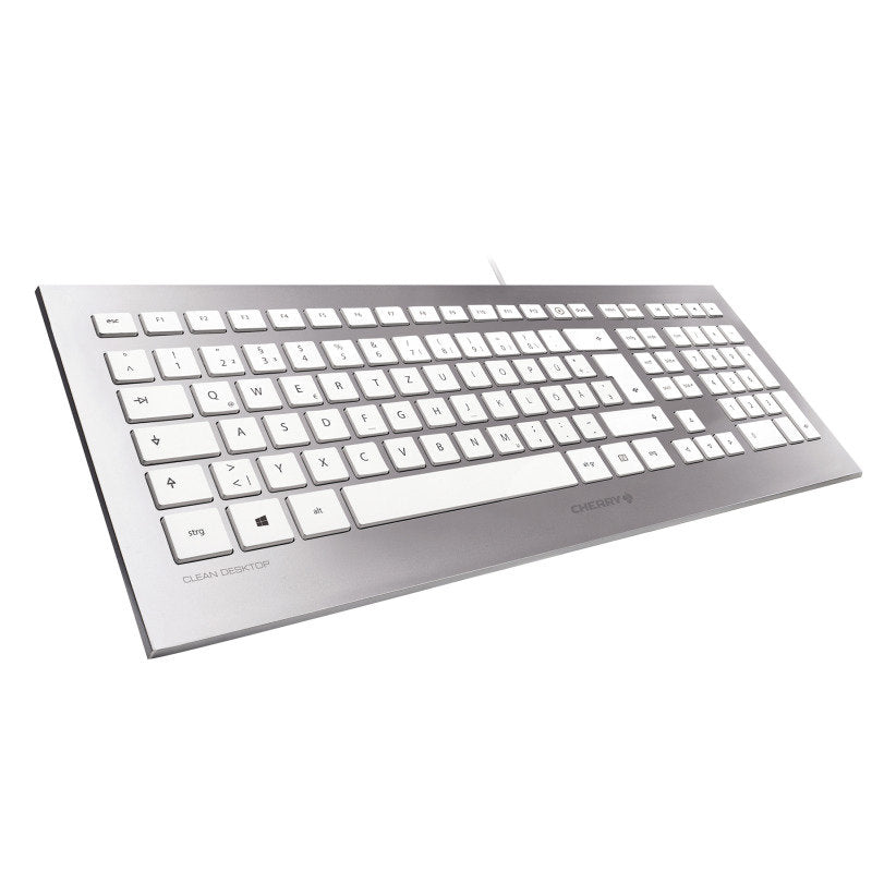 CHERRY JK 0370 Strait 3.0 Mechanical Keyboard for Mac - USB Wired Gaming & Office Keyboard with Ergonomic Design for Typing, Programming, and Productivity