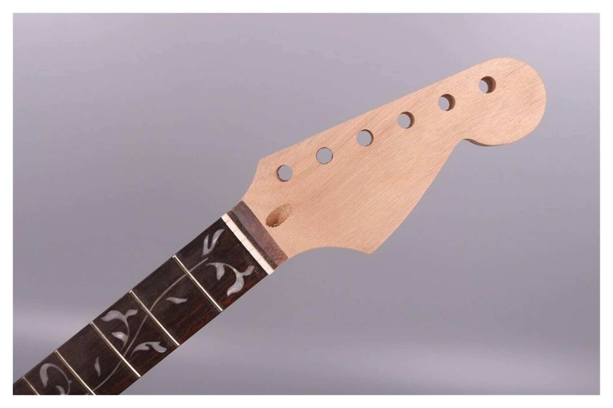 LYNLYN 22 Fret Rosewood Fretboard Mahogany Guitar Neck with Vine Inlay - Premium Replacement Neck for Electric/Acoustic Guitars - Perfect for Guitar Repair, Upgrades & Custom Builds