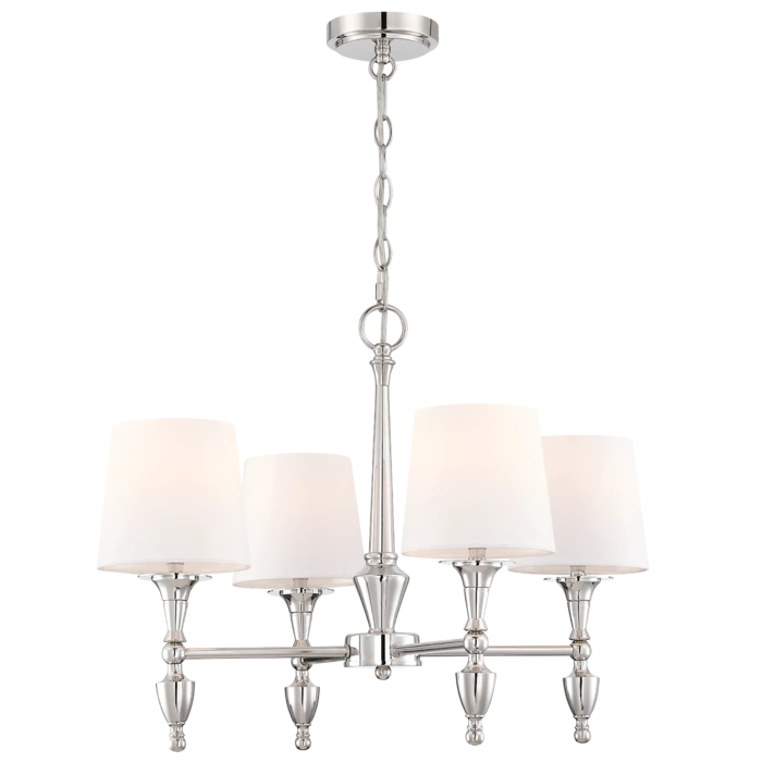 Austin 4Lt Multi-Arm Pendant Light Fixture - Modern 4-Light Chandelier in Multiple Colors for Dining Room, Kitchen Island & Living Room Lighting